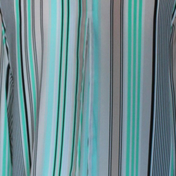 Chico's Distinct Vertical Striped Shirt Button Down Long Sleeve Tunic - Picture 4 of 8